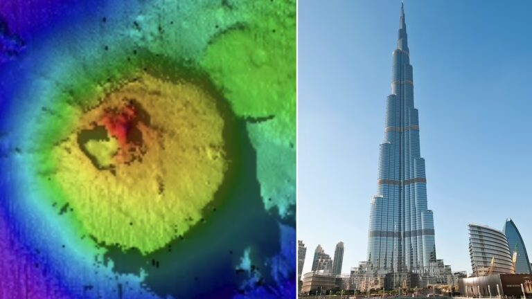 A sea mountain twice the height of Burj Khalifa was found, hidden under the waves, even scientists were surprised!