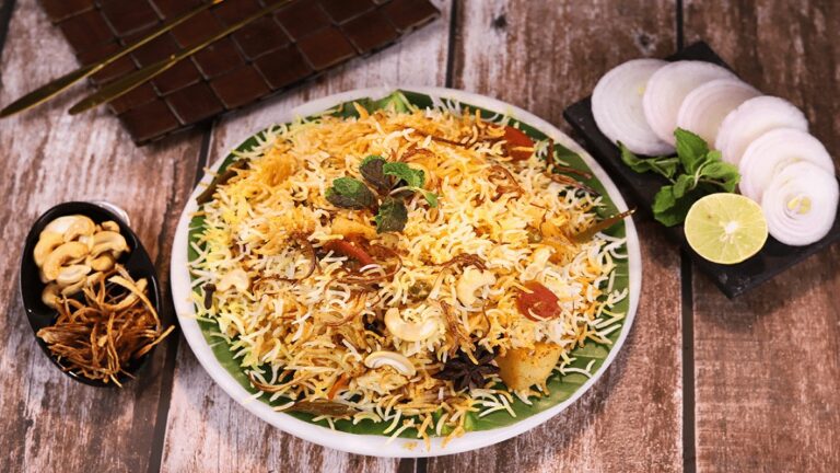 Make guests happy by serving Veg Biryani at a New Year party, learn how to make it
