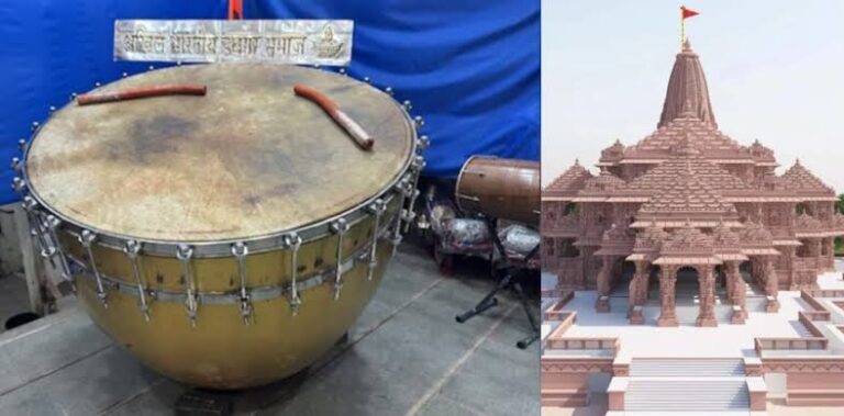 Ram Darbar will resound with 500 kg drums and 2100 kg bells, the sound will reach far and wide.