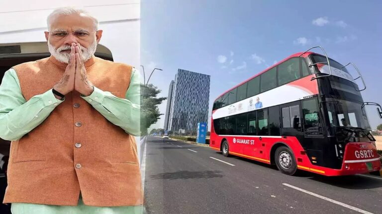 New gift to PM Modi's dream city before Vibrant, 'Gift City' gets first double-decker bus