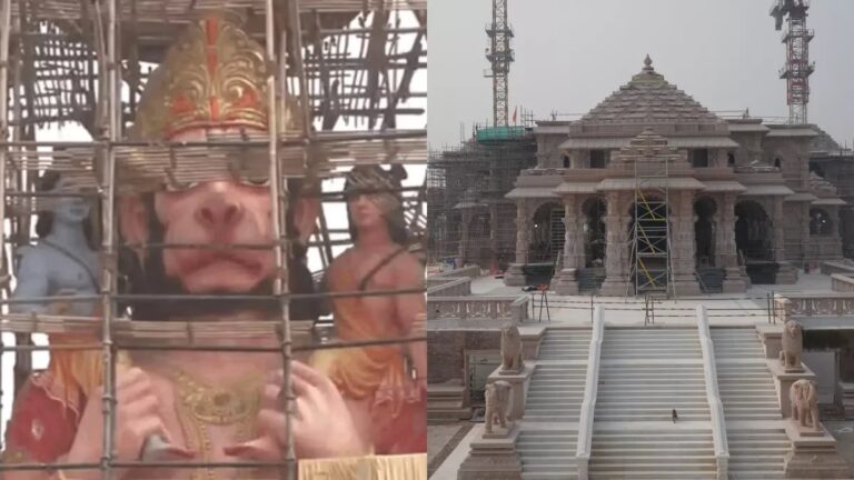 In the capital of the country, Delhi will also celebrate the construction of Ram temple, a 51 feet tall statue of Hanumanji is ready
