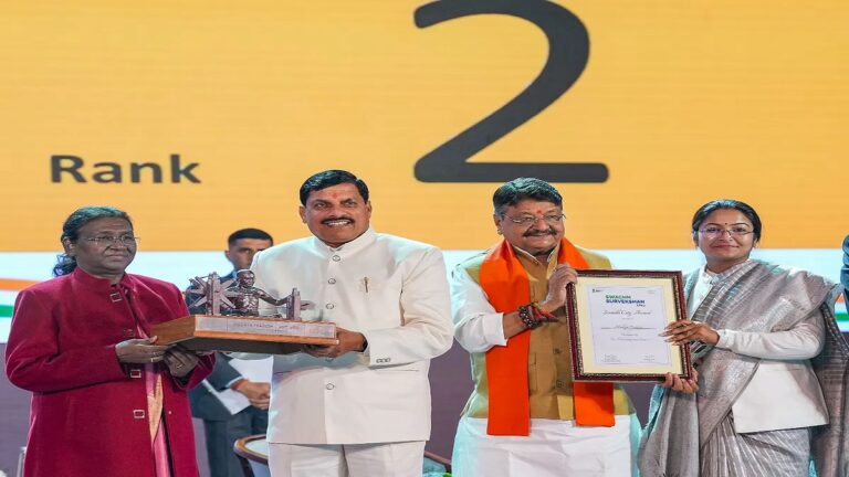 Indore and Surat have been awarded the title of cleanest city in India by the central government